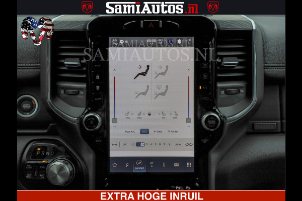 Dodge Ram LARAMIE SPORT | V8 5.7 402PK | Krachtige Hemi | Panorama Dak | 12' Scherm | LPG | Comfortabele Dubbele Cabine met Royale 5 Zitplaatsen | NIEUW EN BPM vrij | Nu Leverbaar uit Voorraad | Nr 2526-41272 |