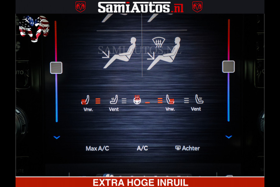 Dodge Ram LARAMIE SPORT | V8 5.7 402PK | Krachtige Hemi | Panorama Dak | 12' Scherm | LPG | Comfortabele Dubbele Cabine met Royale 5 Zitplaatsen | NIEUW EN BPM vrij | Nu Leverbaar uit Voorraad | Nr 2526-41272 |