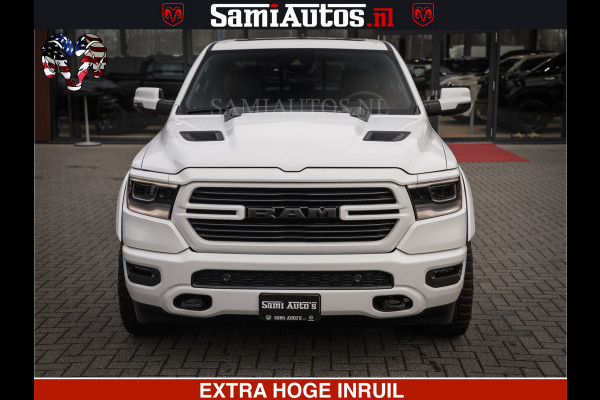 Dodge Ram LARAMIE SPORT | V8 5.7 402PK | Krachtige Hemi | Panorama Dak | 12' Scherm | LPG | Comfortabele Dubbele Cabine met Royale 5 Zitplaatsen | NIEUW EN BPM vrij | Nu Leverbaar uit Voorraad | Nr 2526-41272 |