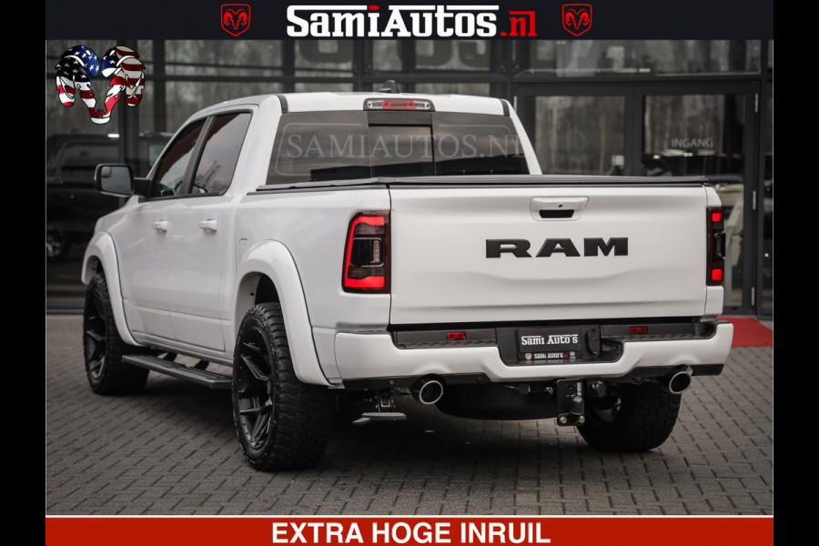Dodge Ram LARAMIE SPORT | V8 5.7 402PK | Krachtige Hemi | Panorama Dak | 12' Scherm | LPG | Comfortabele Dubbele Cabine met Royale 5 Zitplaatsen | NIEUW EN BPM vrij | Nu Leverbaar uit Voorraad | Nr 2526-41272 |
