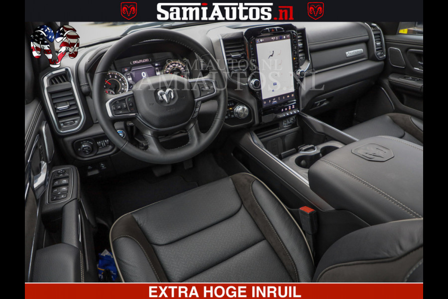 Dodge Ram LARAMIE SPORT | V8 5.7 402PK | Krachtige Hemi | Panorama Dak | 12' Scherm | LPG | Comfortabele Dubbele Cabine met Royale 5 Zitplaatsen | NIEUW EN BPM vrij | Nu Leverbaar uit Voorraad | Nr 2526-41272 |