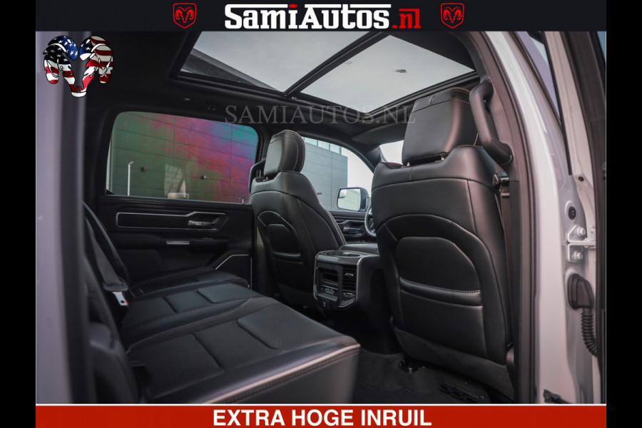 Dodge Ram LARAMIE SPORT | V8 5.7 402PK | Krachtige Hemi | Panorama Dak | 12' Scherm | LPG | Comfortabele Dubbele Cabine met Royale 5 Zitplaatsen | NIEUW EN BPM vrij | Nu Leverbaar uit Voorraad | Nr 2526-41272 |