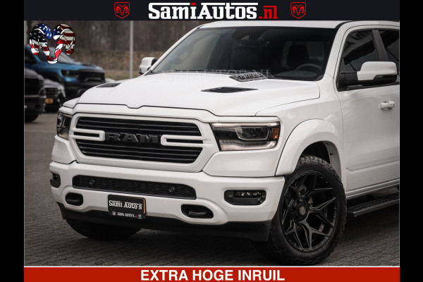 Dodge Ram LARAMIE SPORT | V8 5.7 402PK | Krachtige Hemi | Panorama Dak | 12' Scherm | LPG | Comfortabele Dubbele Cabine met Royale 5 Zitplaatsen | NIEUW EN BPM vrij | Nu Leverbaar uit Voorraad | Nr 2526-41272 |