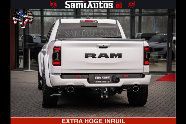Dodge Ram LARAMIE SPORT | V8 5.7 402PK | Krachtige Hemi | Panorama Dak | 12' Scherm | LPG | Comfortabele Dubbele Cabine met Royale 5 Zitplaatsen | NIEUW EN BPM vrij | Nu Leverbaar uit Voorraad | Nr 2526-41272 |