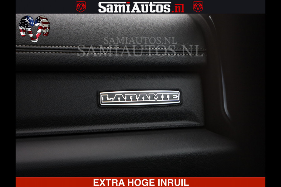 Dodge Ram LARAMIE SPORT | V8 5.7 402PK | Krachtige Hemi | Panorama Dak | 12' Scherm | LPG | Comfortabele Dubbele Cabine met Royale 5 Zitplaatsen | NIEUW EN BPM vrij | Nu Leverbaar uit Voorraad | Nr 2526-41272 |