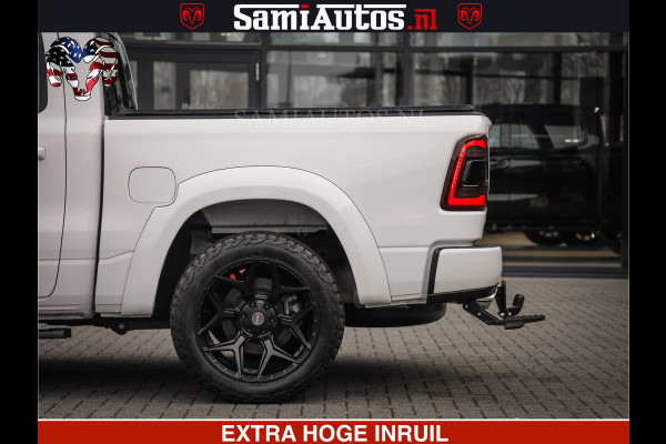 Dodge Ram LARAMIE SPORT | V8 5.7 402PK | Krachtige Hemi | Panorama Dak | 12' Scherm | LPG | Comfortabele Dubbele Cabine met Royale 5 Zitplaatsen | NIEUW EN BPM vrij | Nu Leverbaar uit Voorraad | Nr 2526-41272 |