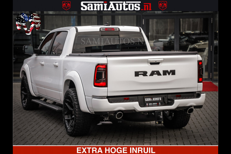 Dodge Ram LARAMIE SPORT | V8 5.7 402PK | Krachtige Hemi | Panorama Dak | 12' Scherm | LPG | Comfortabele Dubbele Cabine met Royale 5 Zitplaatsen | NIEUW EN BPM vrij | Nu Leverbaar uit Voorraad | Nr 2526-41272 |