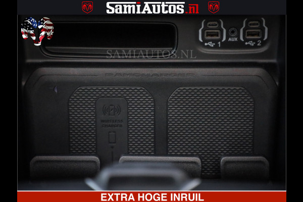 Dodge Ram LARAMIE SPORT | V8 5.7 402PK | Krachtige Hemi | Panorama Dak | 12' Scherm | LPG | Comfortabele Dubbele Cabine met Royale 5 Zitplaatsen | NIEUW EN BPM vrij | Nu Leverbaar uit Voorraad | Nr 2526-41272 |