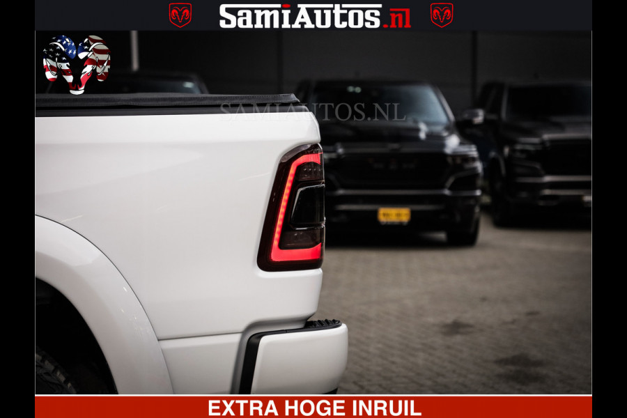 Dodge Ram LARAMIE SPORT | V8 5.7 402PK | Krachtige Hemi | Panorama Dak | 12' Scherm | LPG | Comfortabele Dubbele Cabine met Royale 5 Zitplaatsen | NIEUW EN BPM vrij | Nu Leverbaar uit Voorraad | Nr 2526-41272 |