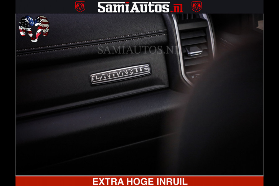 Dodge Ram LARAMIE SPORT | V8 5.7 402PK | Krachtige Hemi | Panorama Dak | 12' Scherm | LPG | Comfortabele Dubbele Cabine met Royale 5 Zitplaatsen | NIEUW EN BPM vrij | Nu Leverbaar uit Voorraad | Nr 2526-41272 |