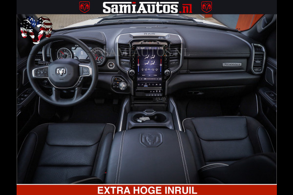 Dodge Ram LARAMIE SPORT | V8 5.7 402PK | Krachtige Hemi | Panorama Dak | 12' Scherm | LPG | Comfortabele Dubbele Cabine met Royale 5 Zitplaatsen | NIEUW EN BPM vrij | Nu Leverbaar uit Voorraad | Nr 2526-41272 |