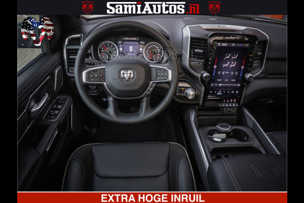 Dodge Ram LARAMIE SPORT | V8 5.7 402PK | Krachtige Hemi | Panorama Dak | 12' Scherm | LPG | Comfortabele Dubbele Cabine met Royale 5 Zitplaatsen | NIEUW EN BPM vrij | Nu Leverbaar uit Voorraad | Nr 2526-41272 |