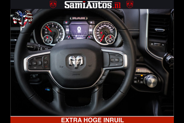 Dodge Ram LARAMIE SPORT | V8 5.7 402PK | Krachtige Hemi | Panorama Dak | 12' Scherm | LPG | Comfortabele Dubbele Cabine met Royale 5 Zitplaatsen | NIEUW EN BPM vrij | Nu Leverbaar uit Voorraad | Nr 2526-41272 |