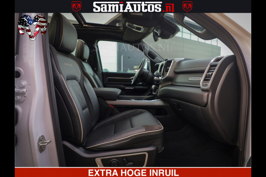 Dodge Ram LARAMIE SPORT | V8 5.7 402PK | Krachtige Hemi | Panorama Dak | 12' Scherm | LPG | Comfortabele Dubbele Cabine met Royale 5 Zitplaatsen | NIEUW EN BPM vrij | Nu Leverbaar uit Voorraad | Nr 2526-41272 |