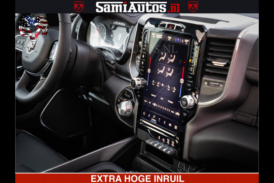 Dodge Ram LARAMIE SPORT | V8 5.7 402PK | Krachtige Hemi | Panorama Dak | 12' Scherm | LPG | Comfortabele Dubbele Cabine met Royale 5 Zitplaatsen | NIEUW EN BPM vrij | Nu Leverbaar uit Voorraad | Nr 2526-41272 |