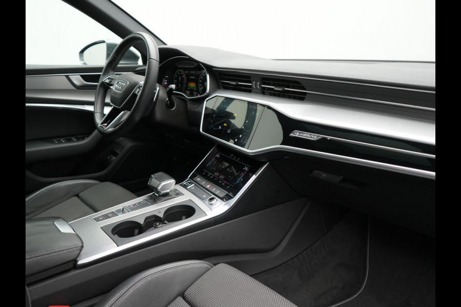 Audi A6 Avant 50 TFSI e quattro 2x S Line Plug In Hybrid 300pk Dealer O.H. PHEV | Panodak | Adaptive Cruise | Camera | Lederen Sportstoelen Memory & Verwarmd | Stuur Verwarmd | Apple Carplay | Virtual | Keyless | Sfeerverlichting | Navigatie | DAB |