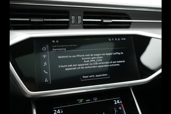 Audi A6 Avant 50 TFSI e quattro 2x S Line Plug In Hybrid 300pk Dealer O.H. PHEV | Panodak | Adaptive Cruise | Camera | Lederen Sportstoelen Memory & Verwarmd | Stuur Verwarmd | Apple Carplay | Virtual | Keyless | Sfeerverlichting | Navigatie | DAB |