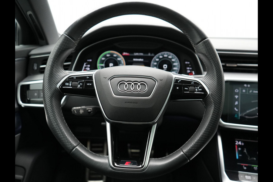 Audi A6 Avant 50 TFSI e quattro 2x S Line Plug In Hybrid 300pk Dealer O.H. PHEV | Panodak | Adaptive Cruise | Camera | Lederen Sportstoelen Memory & Verwarmd | Stuur Verwarmd | Apple Carplay | Virtual | Keyless | Sfeerverlichting | Navigatie | DAB |