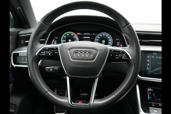 Audi A6 Avant 50 TFSI e quattro 2x S Line Plug In Hybrid 300pk Dealer O.H. PHEV | Panodak | Adaptive Cruise | Camera | Lederen Sportstoelen Memory & Verwarmd | Stuur Verwarmd | Apple Carplay | Virtual | Keyless | Sfeerverlichting | Navigatie | DAB |