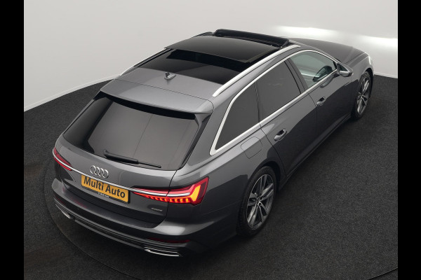 Audi A6 Avant 50 TFSI e quattro 2x S Line Plug In Hybrid 300pk Dealer O.H. PHEV | Panodak | Adaptive Cruise | Camera | Lederen Sportstoelen Memory & Verwarmd | Stuur Verwarmd | Apple Carplay | Virtual | Keyless | Sfeerverlichting | Navigatie | DAB |