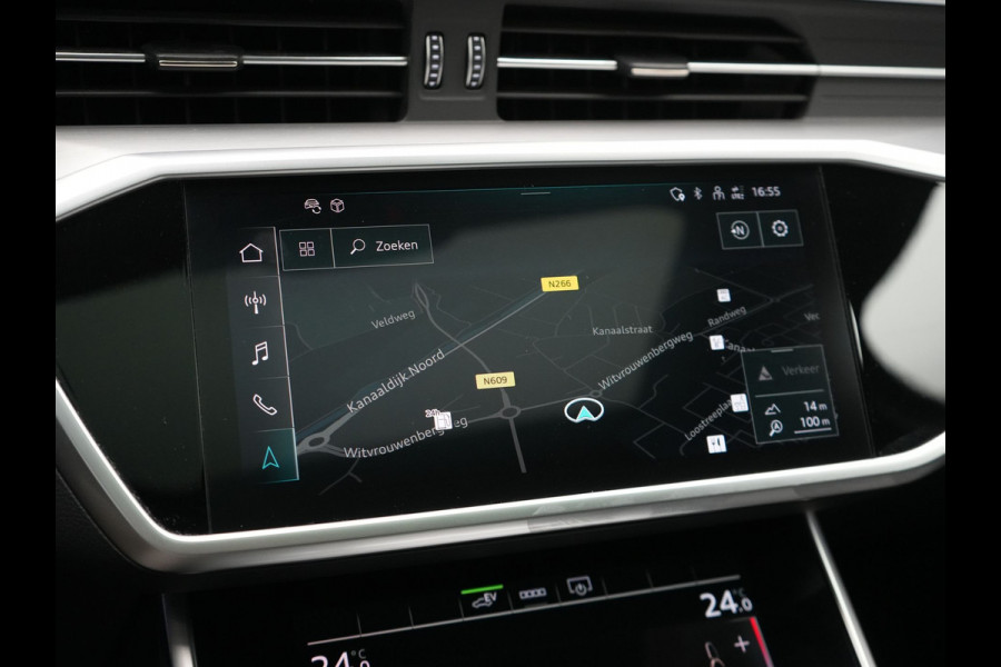 Audi A6 Avant 50 TFSI e quattro 2x S Line Plug In Hybrid 300pk Dealer O.H. PHEV | Panodak | Adaptive Cruise | Camera | Lederen Sportstoelen Memory & Verwarmd | Stuur Verwarmd | Apple Carplay | Virtual | Keyless | Sfeerverlichting | Navigatie | DAB |