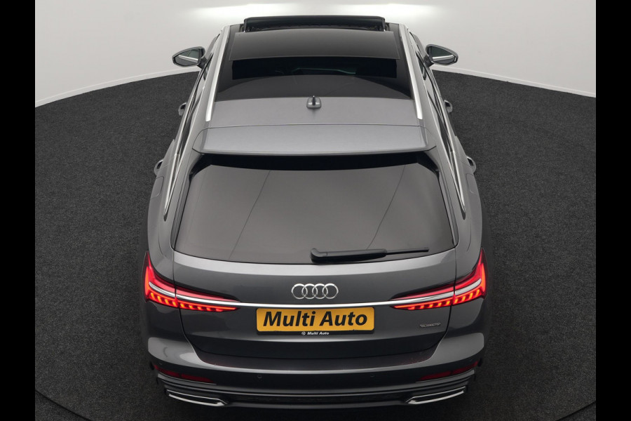 Audi A6 Avant 50 TFSI e quattro 2x S Line Plug In Hybrid 300pk Dealer O.H. PHEV | Panodak | Adaptive Cruise | Camera | Lederen Sportstoelen Memory & Verwarmd | Stuur Verwarmd | Apple Carplay | Virtual | Keyless | Sfeerverlichting | Navigatie | DAB |