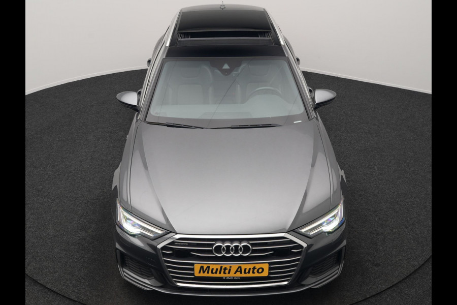 Audi A6 Avant 50 TFSI e quattro 2x S Line Plug In Hybrid 300pk Dealer O.H. PHEV | Panodak | Adaptive Cruise | Camera | Lederen Sportstoelen Memory & Verwarmd | Stuur Verwarmd | Apple Carplay | Virtual | Keyless | Sfeerverlichting | Navigatie | DAB |