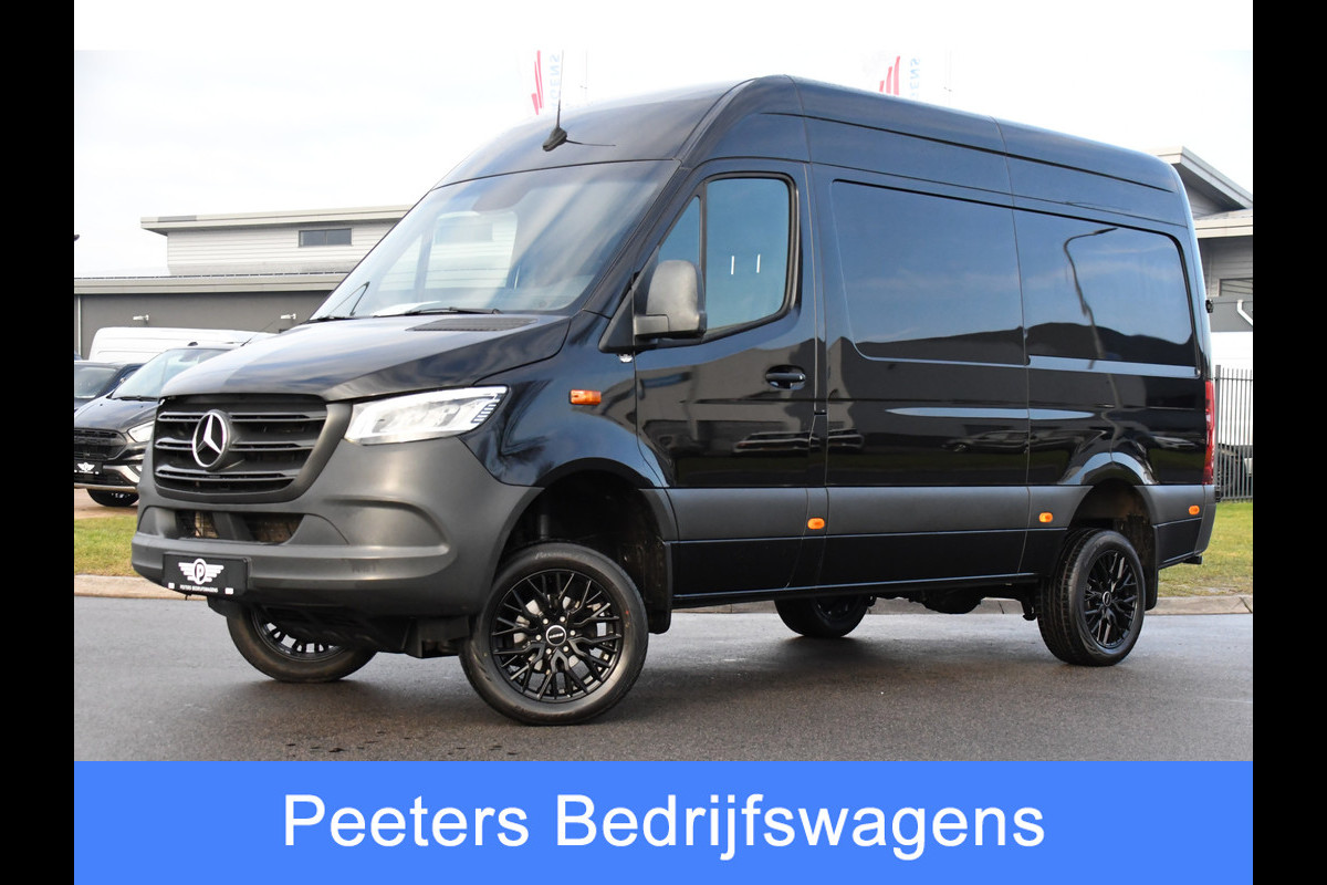 Mercedes-Benz Sprinter 319 1.9 CDI L2H2 4x4 Black Edition Camera, Cruise, Carplay, LED, 190pk, Automaat, 4Matic, Multimedia, Uniek!