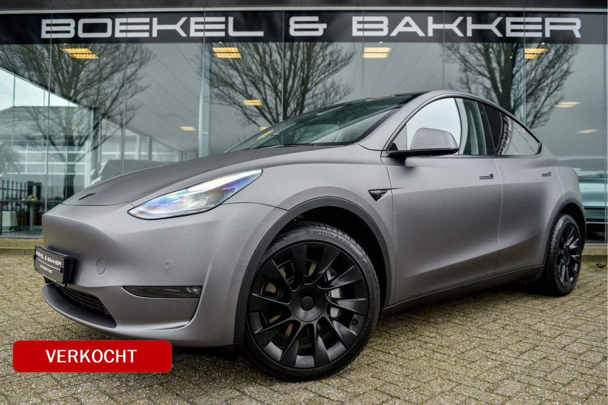Tesla Model Y Long Range AWD 75 kWh ** 20inch ** Autopilot ** Custom Wrap Dual Motor ** Trekhaak