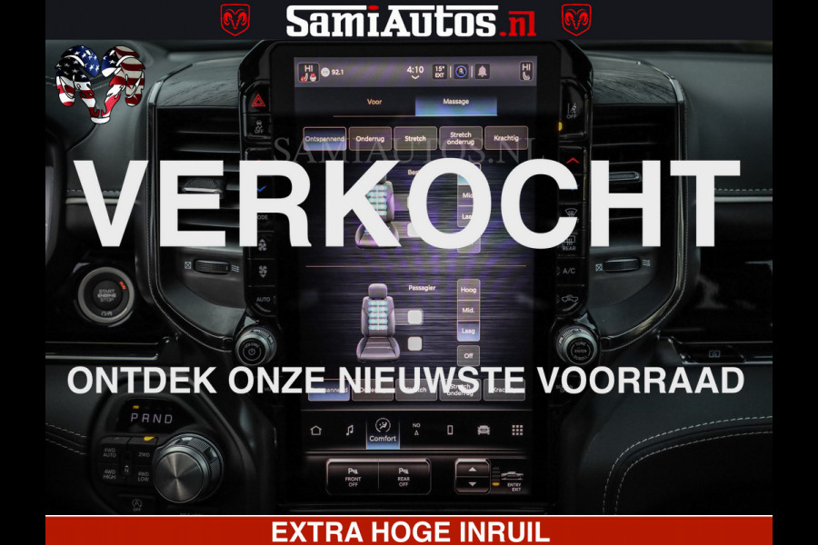 Dodge Ram 1500 Limited Night High Output 540HP 706Nm | Massage + Full Option | De Meest Luxe en Volle Pick-Up in zijn Klasse | Comfortabele Dubbele Cabine met Royale 5 Zitplaatsen | BPM vrij | Nu Leverbaar uit Voorraad | Voorraad Nr 2324 - 5142