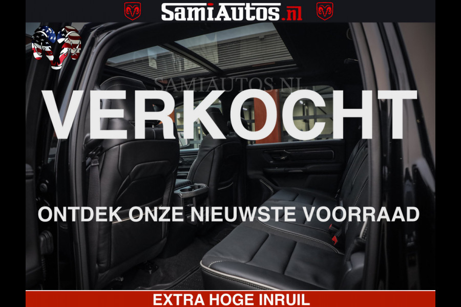 Dodge Ram 1500 Limited Night High Output 540HP 706Nm | Massage + Full Option | De Meest Luxe en Volle Pick-Up in zijn Klasse | Comfortabele Dubbele Cabine met Royale 5 Zitplaatsen | BPM vrij | Nu Leverbaar uit Voorraad | Voorraad Nr 2324 - 5142