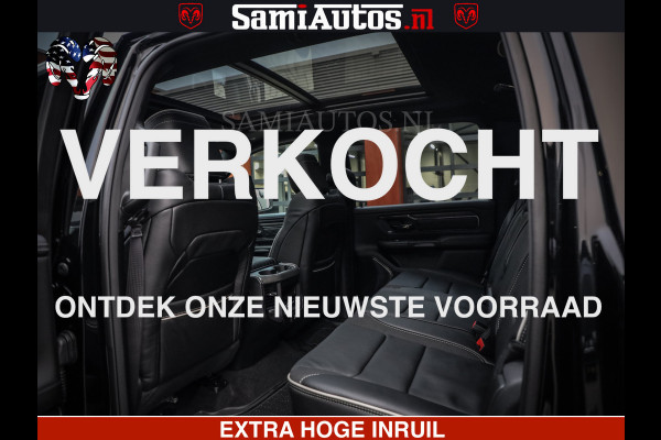 Dodge Ram 1500 Limited Night High Output 540HP 706Nm | Massage + Full Option | De Meest Luxe en Volle Pick-Up in zijn Klasse | Comfortabele Dubbele Cabine met Royale 5 Zitplaatsen | BPM vrij | Nu Leverbaar uit Voorraad | Voorraad Nr 2324 - 5142