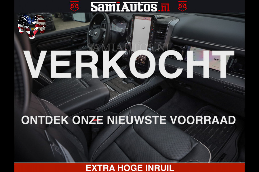 Dodge Ram 1500 Limited Night High Output 540HP 706Nm | Massage + Full Option | De Meest Luxe en Volle Pick-Up in zijn Klasse | Comfortabele Dubbele Cabine met Royale 5 Zitplaatsen | BPM vrij | Nu Leverbaar uit Voorraad | Voorraad Nr 2324 - 5142