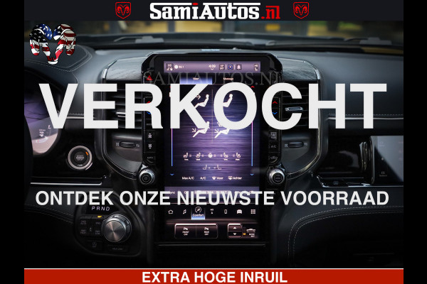 Dodge Ram 1500 Limited Night High Output 540HP 706Nm | Massage + Full Option | De Meest Luxe en Volle Pick-Up in zijn Klasse | Comfortabele Dubbele Cabine met Royale 5 Zitplaatsen | BPM vrij | Nu Leverbaar uit Voorraad | Voorraad Nr 2324 - 5142