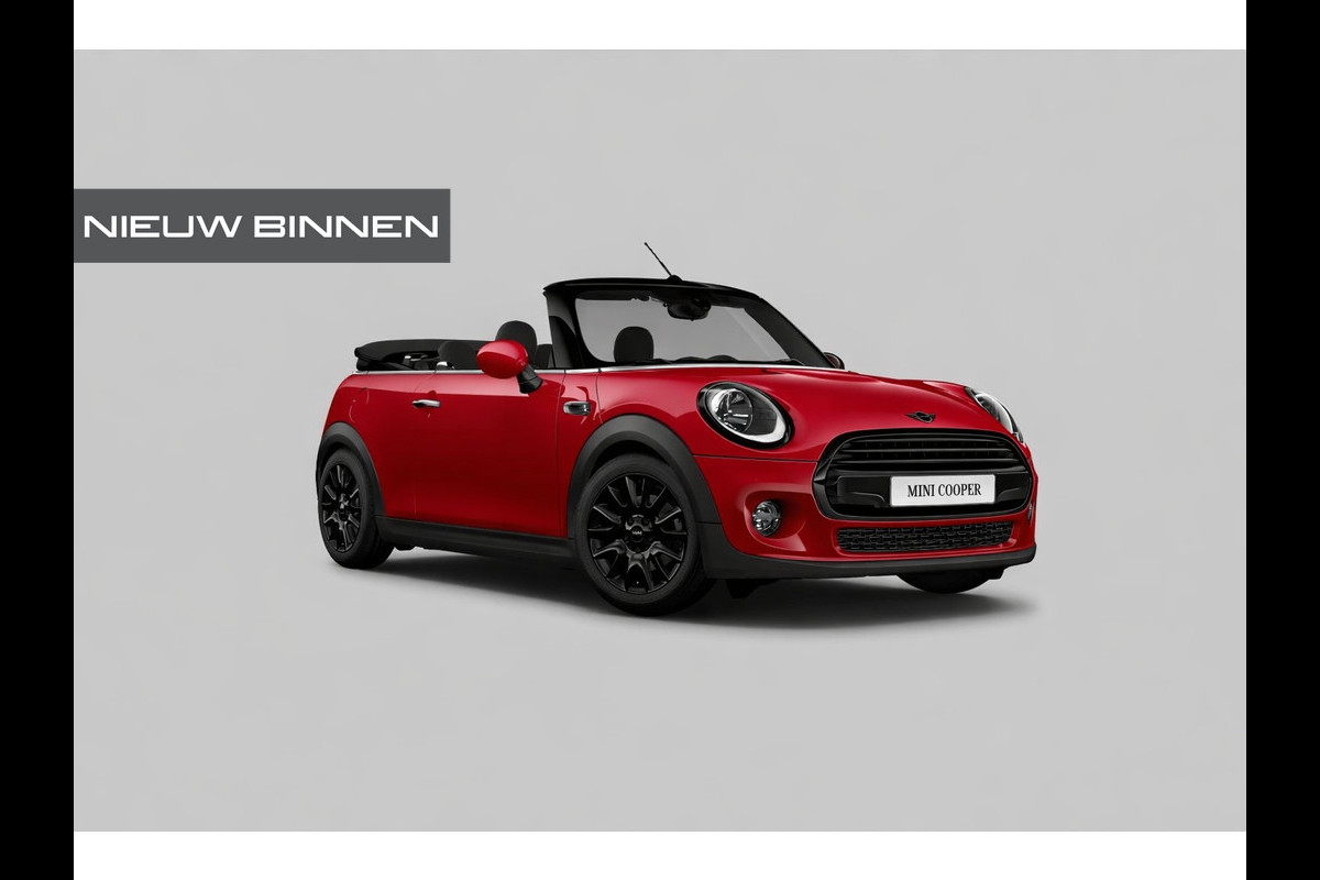 MINI Cabrio 1.5 Cooper Chili | Stoelverwarming | Cruise Control | Navigatie | Parkeersensoren | Keyless | Climate Control | Black Pack | Airco |