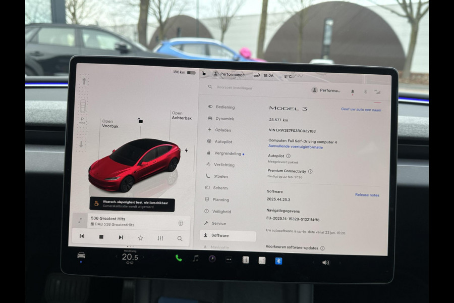 Tesla Model 3 RWD 60 kWh ORGI. NL 23.000KM! | VOLLEDIGE TESLA GARANTIE T/M 01/2028 OF 80.000KM| DE HOOGVOLTACCU EN AANDRIJFLIJN TOT 2032 of 160.000KM | ELEK. ACHTERKLEP| STOEL VENTILATIE