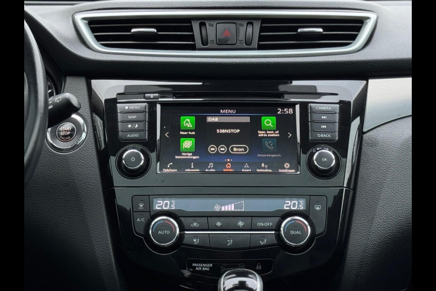 Nissan QASHQAI 1.3 DIG-T 158pk TEKNA + AUTOMAAT, panoramadak, luxe lederen interieur, 360 camera, stoelverwarming