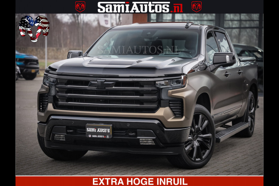 Chevrolet Silverado TWO-TONE COACHWORK | HUD | BLACK EDITION | BOM VOL | PICK UP DODGE RAM | DUBBELE CABINE DC | 5 PERSOONS | GRIJSKENTEKEN |