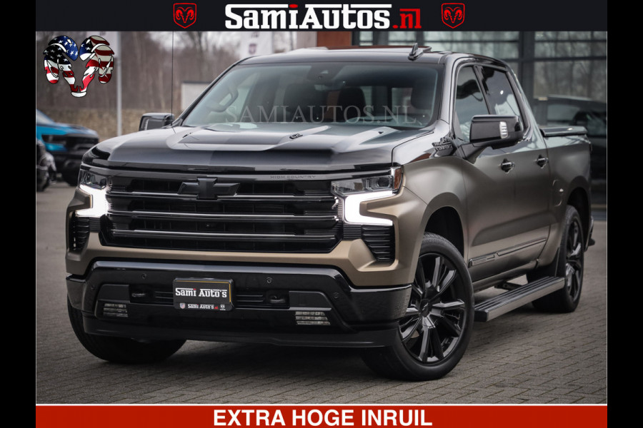Chevrolet Silverado TWO-TONE COACHWORK | HUD | BLACK EDITION | BOM VOL | PICK UP DODGE RAM | DUBBELE CABINE DC | 5 PERSOONS | GRIJSKENTEKEN |