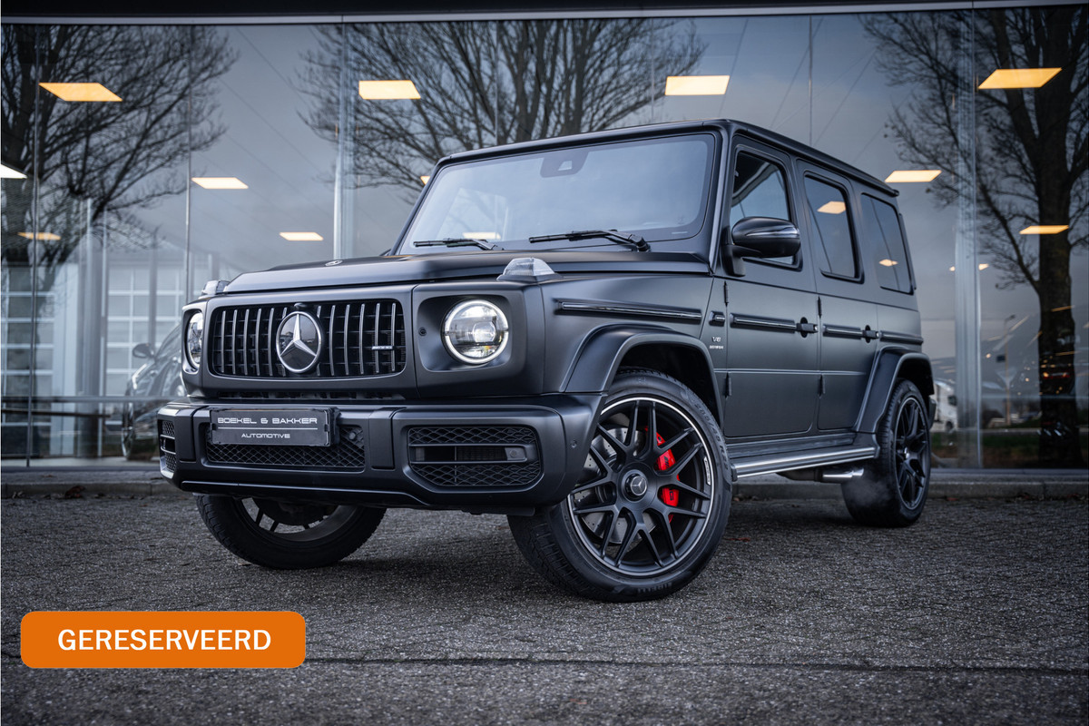 Mercedes-Benz G-Klasse 63 AMG 585pk ** Manufaktur ** Burmester ** 22inch ** Designo Nachtzwart Magno ** PPF ** NL-auto! Certified Premium garantie tot 02-2027!