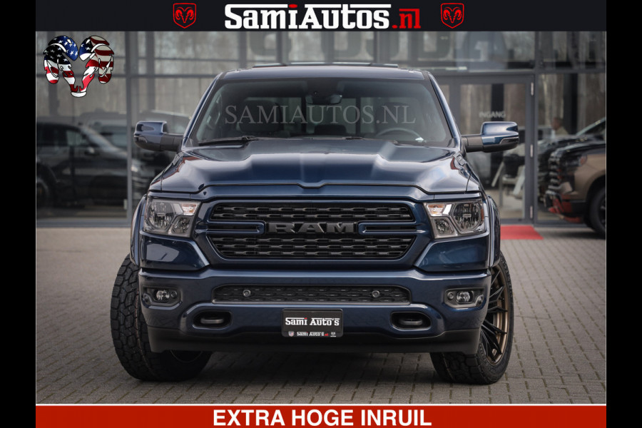 Dodge Ram SPORT | 5.7 V8 4x4 HEMI | PANORAMA DAK | GROOTSCHEM 12 INCH | LPG | Diamond Black Pearl | CREW CAB | DUBBELE CABINE | 5 PERSOONS | DC | VOORRAAD NR 2558 - 6047