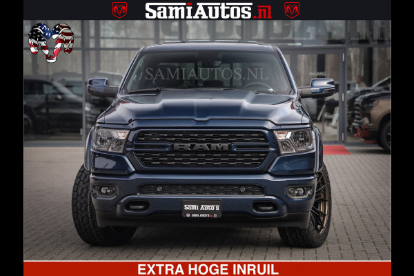 Dodge Ram SPORT | 5.7 V8 4x4 HEMI | PANORAMA DAK | GROOTSCHEM 12 INCH | LPG | Patriot Blue CREW CAB | DUBBELE CABINE | 5 PERSOONS | DC | VOORRAAD NR 2560 - 3327