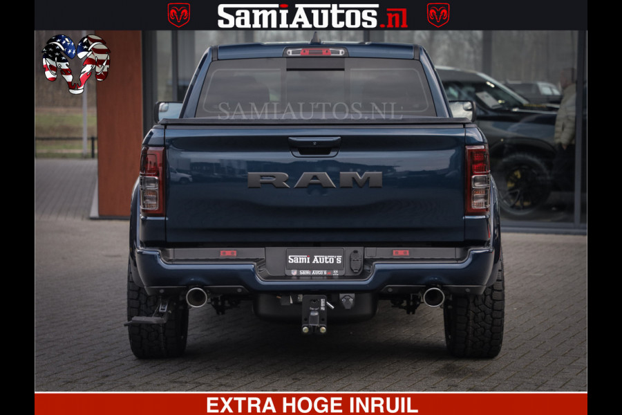 Dodge Ram SPORT | 5.7 V8 4x4 HEMI | PANORAMA DAK | GROOTSCHEM 12 INCH | LPG | Patriot Blue CREW CAB | DUBBELE CABINE | 5 PERSOONS | DC | VOORRAAD NR 2560 - 3327