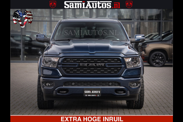 Dodge Ram SPORT | 5.7 V8 4x4 HEMI | PANORAMA DAK | GROOTSCHEM 12 INCH | LPG | Patriot Blue | CREW CAB | DUBBELE CABINE | 5 PERSOONS | DC | VOORRAAD NR 2555 - 3325