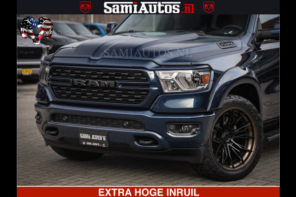 Dodge Ram SPORT | 5.7 V8 4x4 HEMI | PANORAMA DAK | GROOTSCHEM 12 INCH | LPG | Patriot Blue | CREW CAB | DUBBELE CABINE | 5 PERSOONS | DC | VOORRAAD NR 2555 - 3325