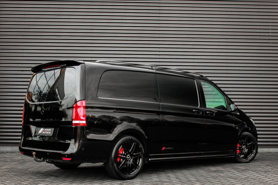 Mercedes-Benz Vito 190PK EXTRA LANG JB- EDITION FULL BLACK / AMG / SPOILER / VERLAGINGSVEREN / NAVIGATIE / SIDE- BARS / FULL / NAV