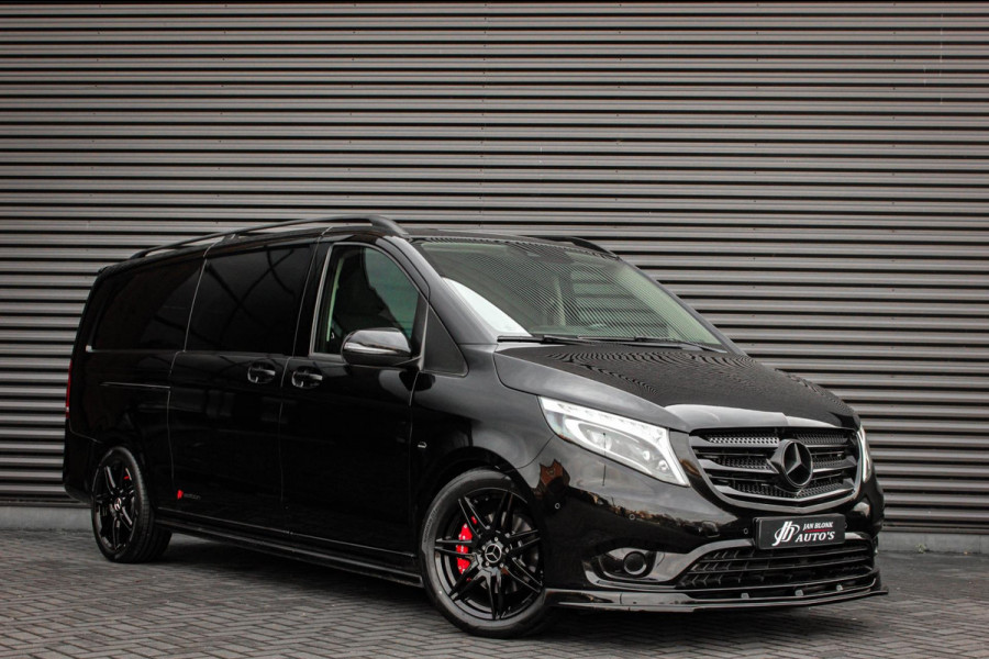 Mercedes-Benz Vito 190PK EXTRA LANG JB- EDITION FULL BLACK / AMG / SPOILER / VERLAGINGSVEREN / NAVIGATIE / SIDE- BARS / FULL / NAV