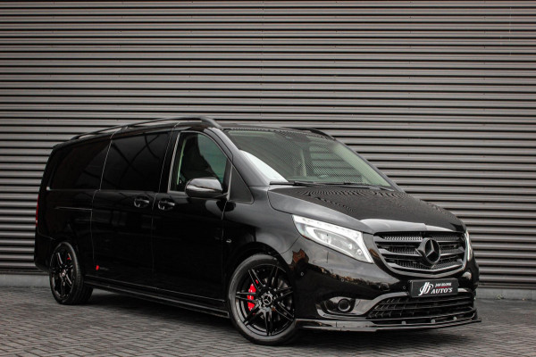 Mercedes-Benz Vito 190PK EXTRA LANG JB- EDITION FULL BLACK / AMG / SPOILER / VERLAGINGSVEREN / NAVIGATIE / SIDE- BARS / FULL / NAV