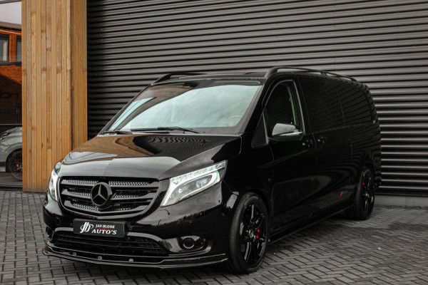 Mercedes-Benz Vito 190PK EXTRA LANG JB- EDITION FULL BLACK / AMG / SPOILER / VERLAGINGSVEREN / NAVIGATIE / SIDE- BARS / FULL / NAV