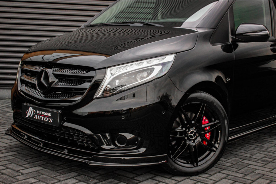 Mercedes-Benz Vito 190PK EXTRA LANG JB- EDITION FULL BLACK / AMG / SPOILER / VERLAGINGSVEREN / NAVIGATIE / SIDE- BARS / FULL / NAV